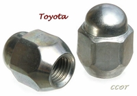 Lug Nut - 5/'83 to 1/'90 - Chrome - TOYOTA