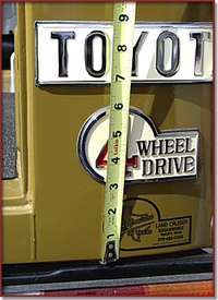 Emblem Location 4WD