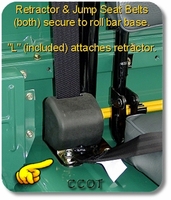 Retractor & Jump Seat Belt Attachment