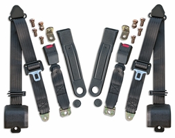 Seat Belts - Jeep CJ5, CJ7, CJ8, 76-81 Pr/Shoulder Harness