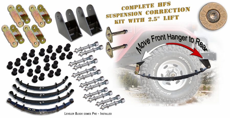 Shackle Reversal & 4" HFS Lift Combo" title="Shackle Reversal & 4" HFS Lift Combo