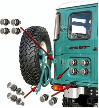 Tire - Spare - Tube Frame Rack - SST Bolt Kit - Series 40 - 12ea.