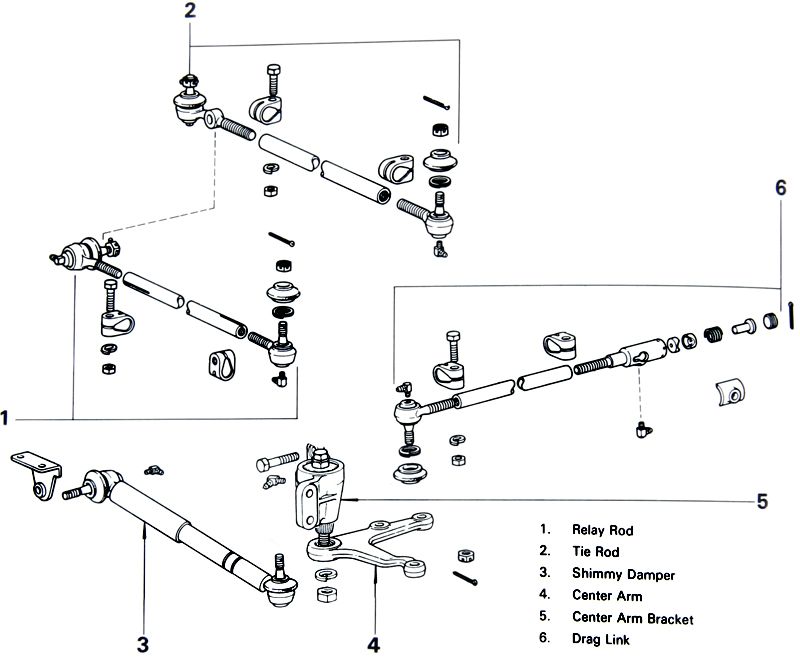 Tie Rod Kit FJ40 FJ45 FJ55 1963 to 1984
