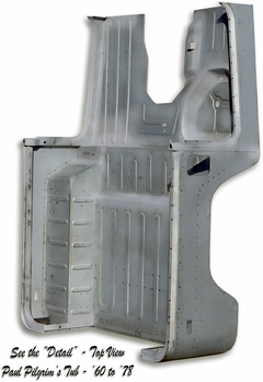 Tub '60 - '78 Top View - Details