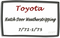 Weatherstrip - Hatch Door - "D" - FJ40 7/72-1/75 - TOYOTA