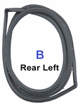 Weatherstrip - Left Rear Door -"B"- 60 & 62 Series - AFT MRKT