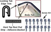 Weatherstripping Hard Top to Tub