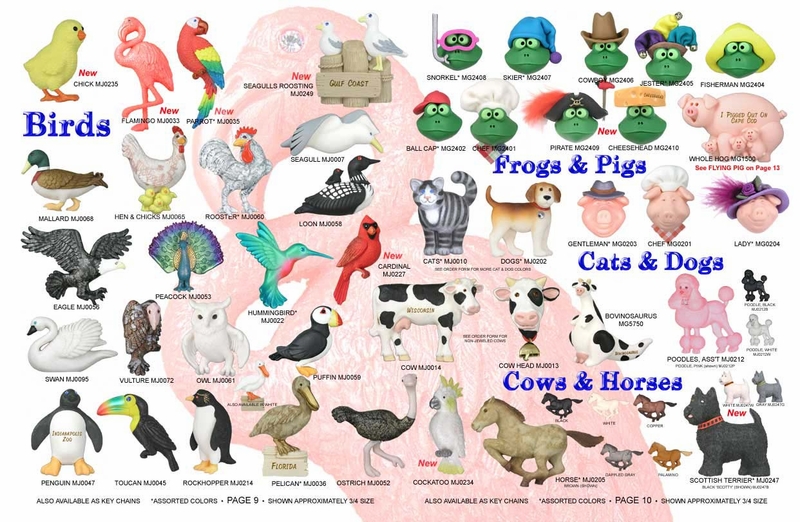 Birds, Frogs & Pigs, Cats & Dogs, Cows & Horses