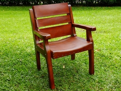Costa Rica Wood & Leather Classic Chair 