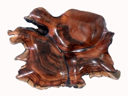 Costa Rica Exotic Blackwood Compartments Plate