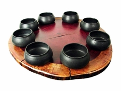 Costa Rica Exotic Purple Heart Lazy Susan