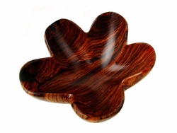 Costa Rica Exotic Rosewood Flower Bowl