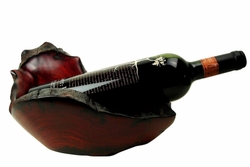Costa Rica Exotic Rosewood Wine Bottle Holder