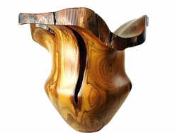 Costa Rica Exotic Teak Vase