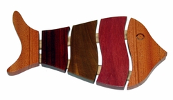 Costa Rica Fish Trivet - Mixed Woods 