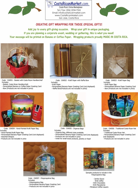 Costa Rica Gift Packaging