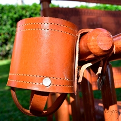 Costa Rica Leather Glass Holder