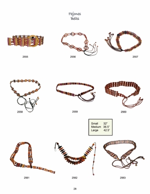 Costa Rica Wood Belts - Discontinued