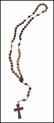 Costa Rica Wood Rosary - 25"