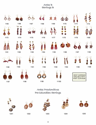 Costa Rica Wood  & Seed Earrings