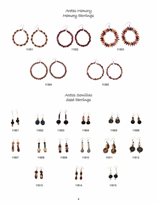 Costa Rica Wood  & Seed Earrings