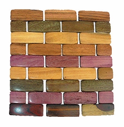 Costa Rica Wood Trivet - Rosewood or Mixed Woods 