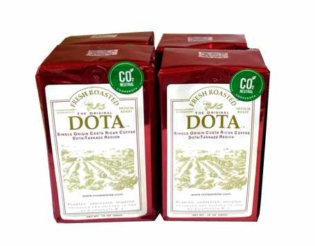 Costa Rica Dota Fresh Coffee - Ground - Value Pak 4 bags