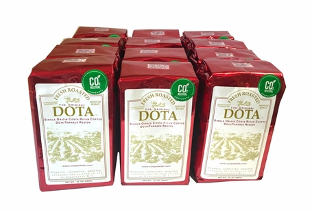 Costa Rica Dota Fresh Coffee - Ground - Value Pak 12 bags