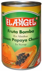 El Angel Green Papaya Chunks in Syrup Costa Rica
