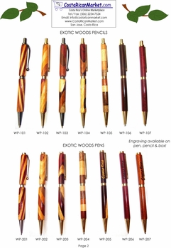 Exotic Woods Pens & Pencils