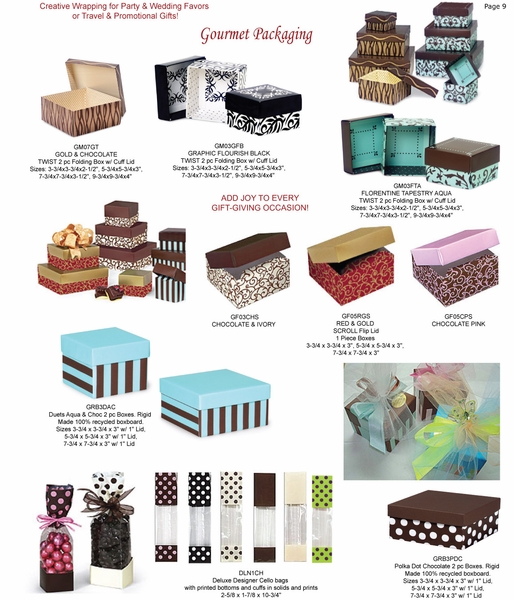 Favor Boxes & Cello Bags
