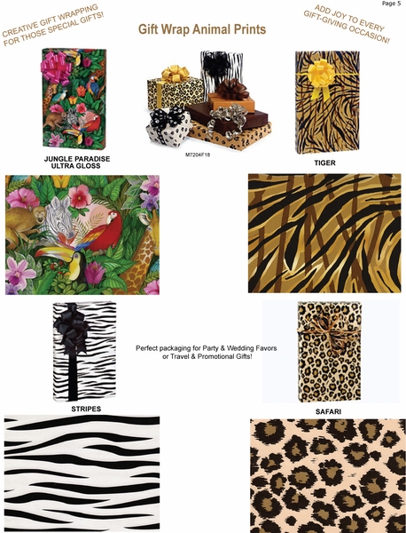 Gift Wrap Animal Prints