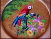 Hand Painted Wood Dish - 10.5"