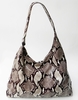 J. Lang Andrea Hobo Brown &White Python Leather