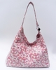 J. Lang Andrea Hobo Red & White Leather