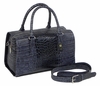 J. Lang Dr. Bag Blue Crocodile Leather