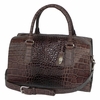 J. Lang Dr. Bag Brown Crocodile Leather