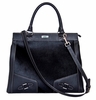 J. Lang Dynamite Tote Black Calf Hair & Black Leather