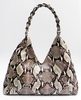 J. Lang Joy Hobo Brown & White Python Leather