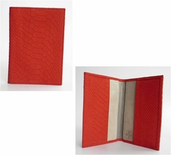 J. Lang Passport Holder Coral Snake Leather