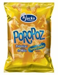 Jacks Poropoz Pop Corn Caramel Chips Costa Rica