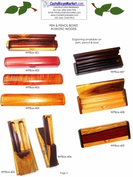 Pen & Pencil Wood Boxes