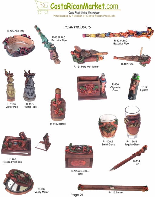 Resin Products from Costa Rica
