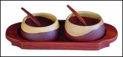 Rosewood Double Gravy Dish