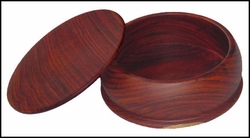 Round Wood Box - 4"