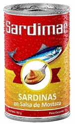 Sardimar Sardine in Mustard Sauce Costa Rica