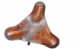 Costa Rica Leather Tripod Foot Stool Costa Rica Leather Tripod Foot Stool