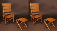 ValuePak06 - 2 High Back Rocking Chairs + 2 Large Foot Stools + Shipping Door-to-Door
