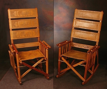 ValuePak08 - 2 PLUS SIZE High Back Rocking Chairs + Shipping Door-to-Door