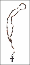 Virgin of the Angels Wood Rosary - 21"